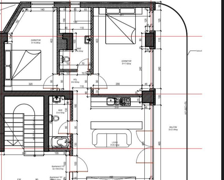 Stefan Building Resort  3 camere prima linie 