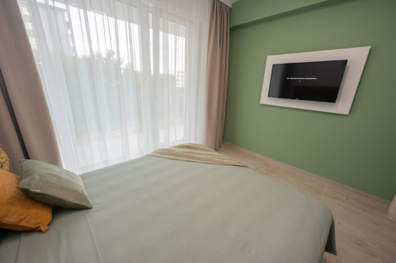 PRET PROMO!Mamaia Nord - Apartament 2 Camere In Resort Cu Piscina,SPA,Fitness 