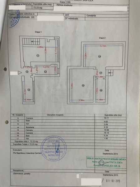 Duplex 3 Camere - Sat Vacanta - Mobilat Complet - Loc Parcare - Boxa