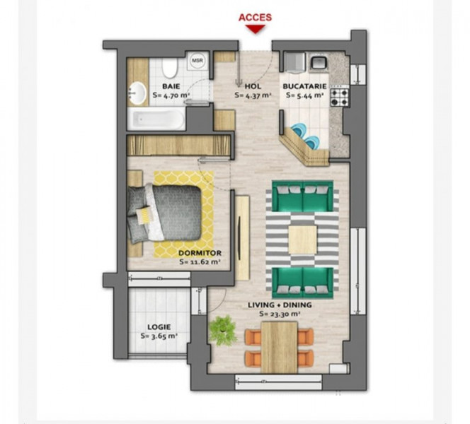 Apartament 2 Camere - Mamaia Nord - Onix Blue - La 50 M De Plaja