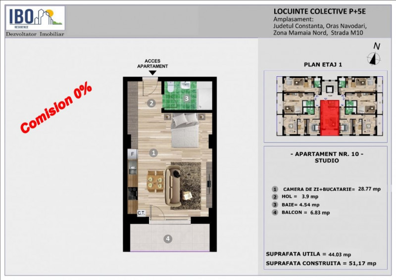 Studio - Mamaia Nord -  M10 IBO RESIDENCE