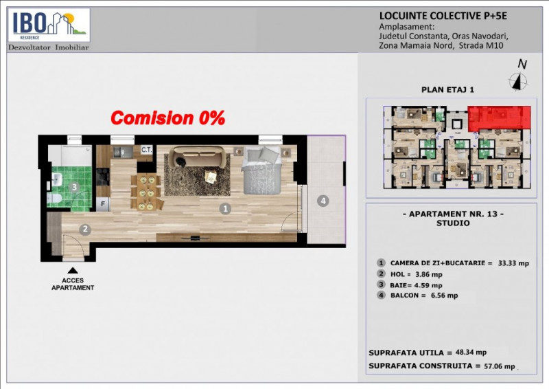 Studio - Mamaia Nord -  M10 IBO RESIDENCE